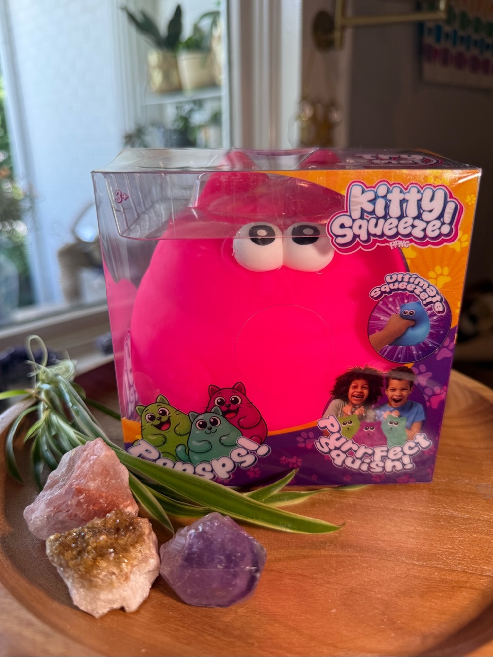 Kitty Squeeze Pink Cat Squishy Toy NWT Jumbo Slow Rise Sensory Fidget Viral Gift